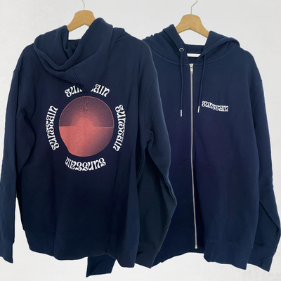 Sunstain Zip Hoodie French Navy Blue